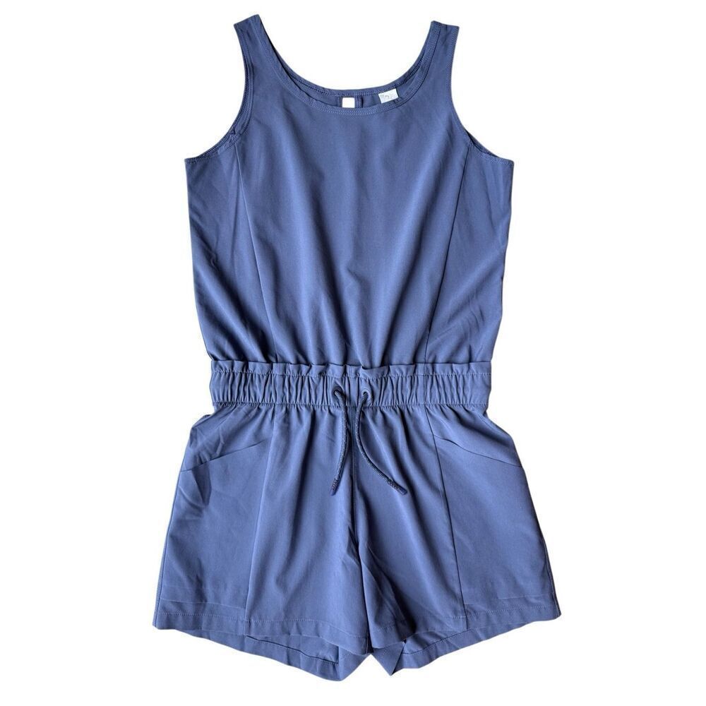 Athleta Girl Explore More Romper In Blue/Swept Size 8-10